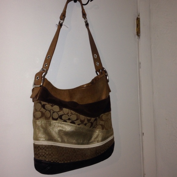 Coach Handbags - Coach Multicolor Patchwork Shoulder Bag